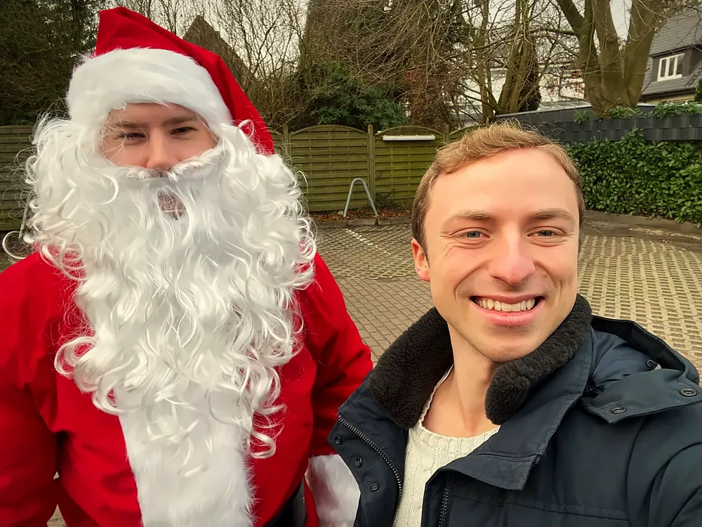 Moritz Gliewe mit unserem Weihnachtsmann